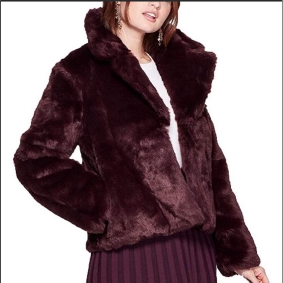 a new day Jackets & Blazers - A New Day Purple Fuzzy Soft Coat